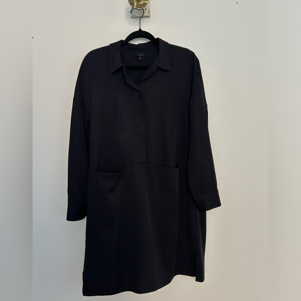 COS Navy Blue Shift Dress